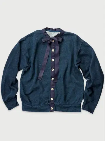 45R 거즈 쭈리 가디건 (인디고)