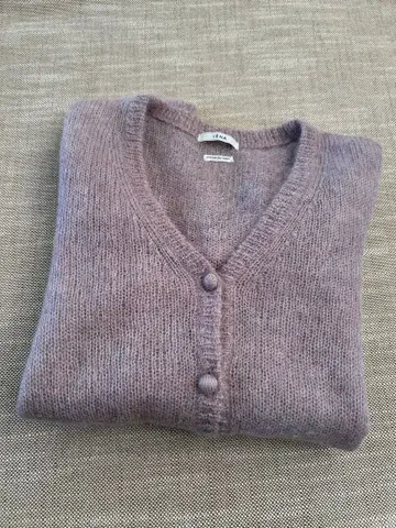 IENA 연보라 V넥 니트 가디건