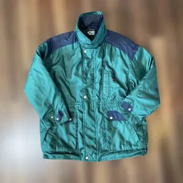 FILA 그린 컬러 자켓 로고 자수 포함