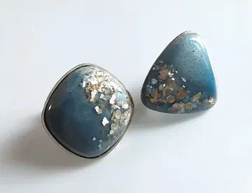 귀걸이 비대칭 칠보 세공 에나멜 일본풍 레트로 e20