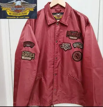 할리데이비슨 자켓 와인 레드