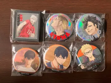 하이큐 캔뱃지 원작 애니메이션 카게야마 츠키시마 쿠로오 켄마 리에프