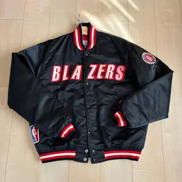 NBA BLAZERS 바시티 자켓 L 사이즈 블랙
