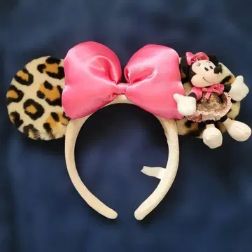 [ 상태 양호 ] 미니 마우스 레오파드 무늬 머리띠