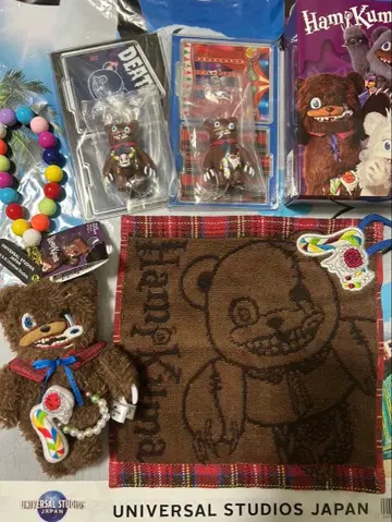 유니버셜 하미곰 마스코트 키체인 시크릿 미니 타월 4종 세트