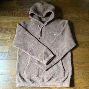 HUF 플리스 후드 부착 후드티 베이지