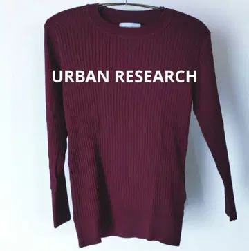 어반 리서치 얇은 소재 니트 / 와인 레드