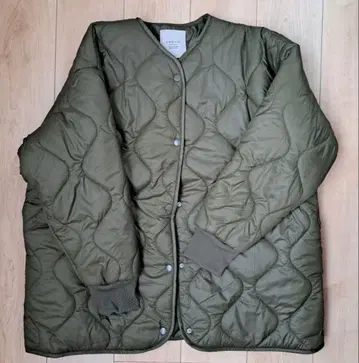 새상품 zootie 퀼팅 코트 자켓 카키 이자카마니아