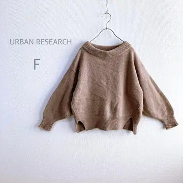 [ URBAN RESEARCH ] 두툼한 니트 볼륨 슬리브 빅 루즈 울