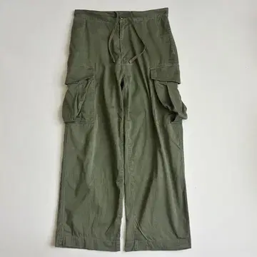 유나이티드 애로우즈 카고 팬츠 M 올리브 와이드 그린 라벨