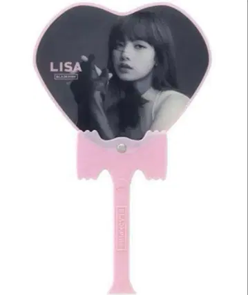 BLACKPINK LiSA 부채 & 캔뱃지 세트