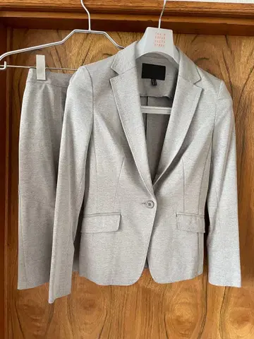 새상품급 ICB 아이씨비 여성 수트 라이트 그레이 9호 7호