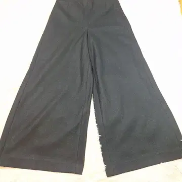 띠어리 럭스 블랙 와이드 팬츠 플레어 실루엣 모 울 100%