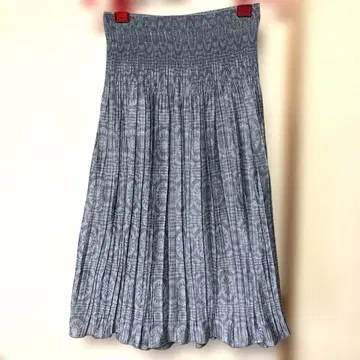 그레이 플레어 스커트 플리츠 디자인 리버서블 M~L 사이즈