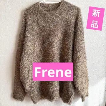 택 포함 새상품 Frene 퍼 스타일 오버 사이즈 스웨터 M 사이즈