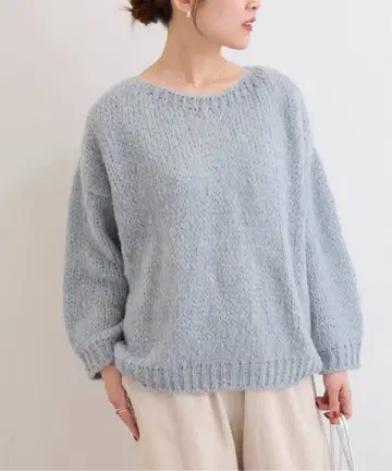 TRICOTS JEAN MARC 라이트 블루 니트 풀오버