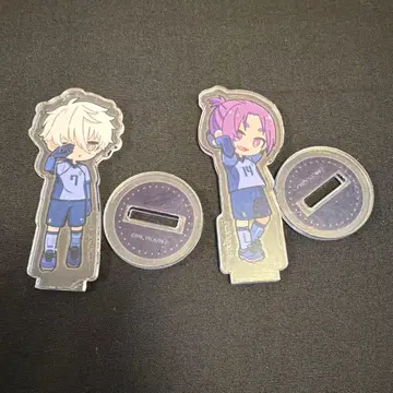 블루 록 다이소 아크릴 스탠드 나기 세이시로 & 미카게 레오