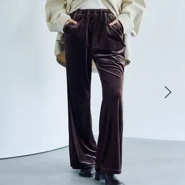 택 포함 새상품 LEPSIM 이지 벨로아 팬츠 브라운