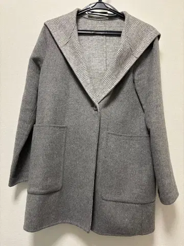 애니시스 2WAY 리버서블 후디 코디건 코트