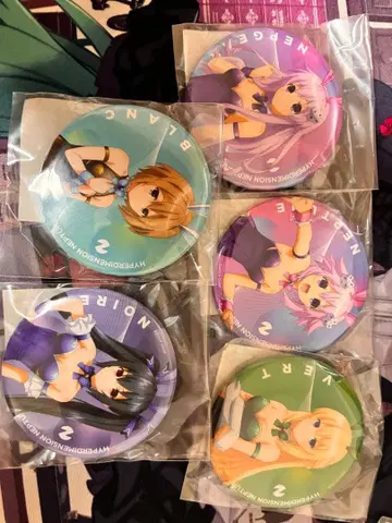 초차원게임 넵튠 오타복권 구매 혜택 캔뱃지 세트