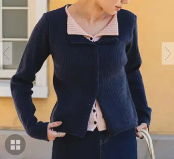 titivate 네이비 버튼 가디건