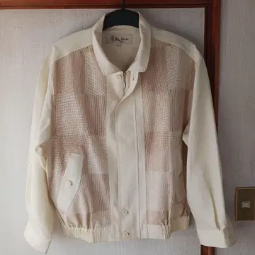 [ Ken Valido ] 아이보리 체크 무늬 자켓 M