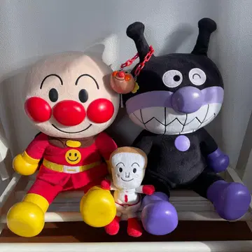 말하는 호빵맨 봉제 인형 세트