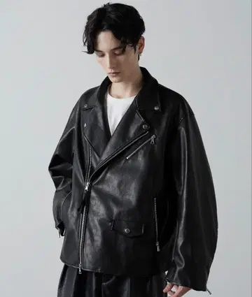 [ CLEL ] 인조 가죽 2way 라이더 자켓 XS 사이즈