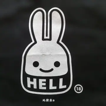 토끼 캐릭터 토트백 블랙