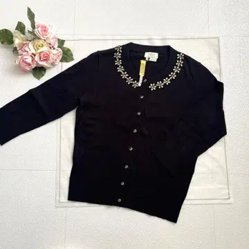kate spade 블랙 가디건 S 비쥬 포함