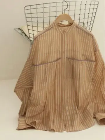 TODAYFUL 투데이풀 오간자 스트라이프 셔츠 오버 사이즈