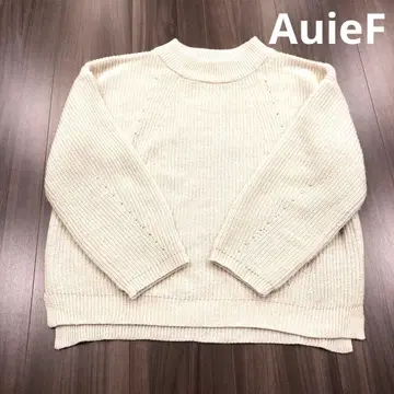 AuieF 아위이에프 아이보리 라메 니트