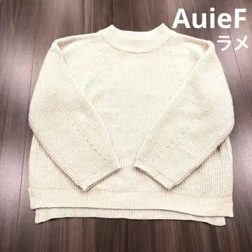 AuieF 아위이에프 아이보리 라메 니트