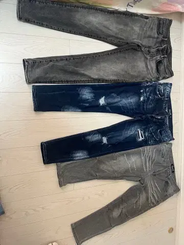 Gavari A 데미지 데님 팬츠 3종 세트