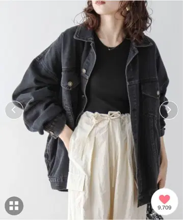 SUGER BISKET 빅 실루엣 데님 자켓