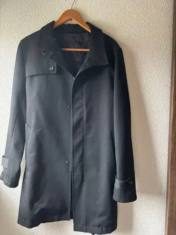 COMME CA ISM 블랙 코트