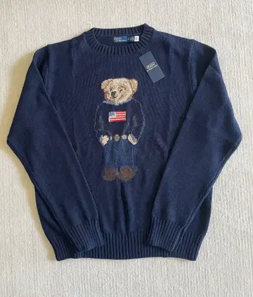 폴로 랄프 로렌 폴로베어 크루넥 스웨터 네이비 M