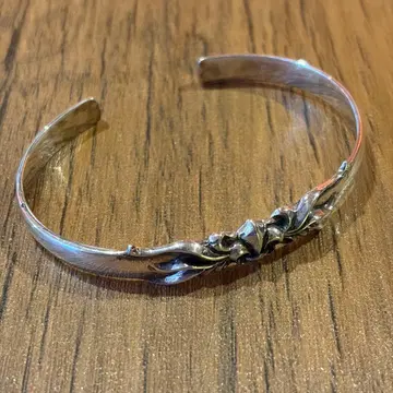 실버 925 아라베스크 패턴 백합 문장 뱅글 팔찌