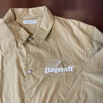 flagstuff 베이지 버튼업 셔츠