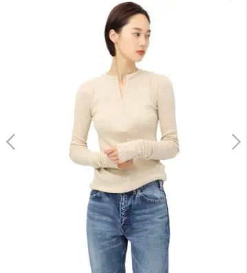 INSCRIRE 아스크레 하프 지퍼 티셔츠