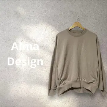 alma design 사이드 포켓 맨투맨