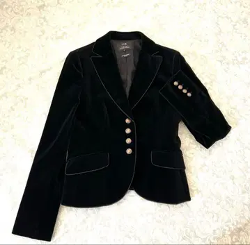 23구 블랙 벨벳 자켓 40