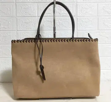 no34186 준아시다 가죽 펠트 조 핸드 토트 백