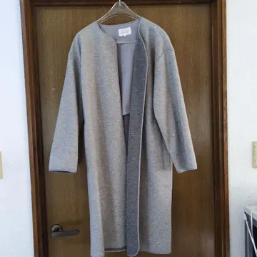 ALPHA CUBIC 그레이 롱 코트