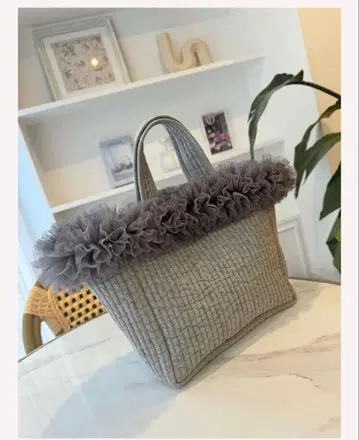 [ 새상품급 ] 튤 누비백 ROSEAURA