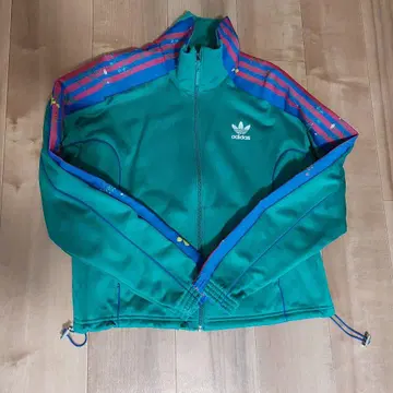 adidas 그린 컬러 저지 스트라이프