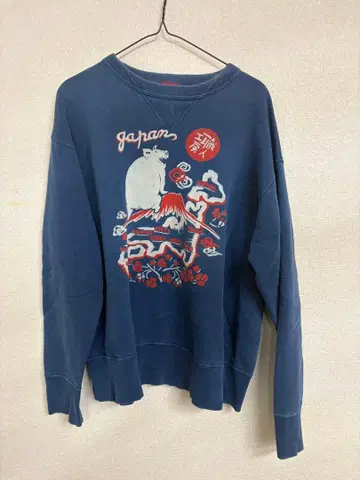 스튜디오 다치산 네이비 크루넥 트레이닝복