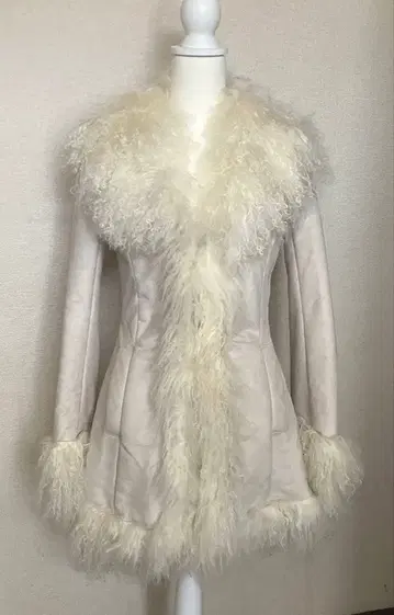 [헤이세이 갸루] LOVE BOAT 무스탕 코트 y2k 페어리 그런지