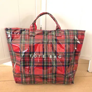 타탄 체크 핸드백