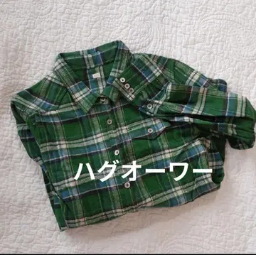 허그아워 긴팔 플란넬 셔츠 체크 무늬